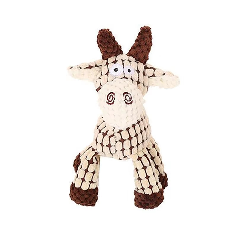 Donkey Shape Pet Toys for Small Large Dog Cat Squeaky Plush Toy Funny Durable Chew Molar Cute Toy Pet Training Dog Accessories