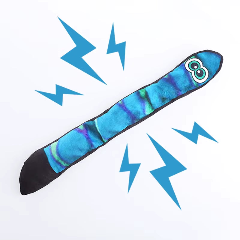 The New Plush Dog Toys Long Eye Snake Includes Bb Bark Paper Bite-Resistant Teething Pet Supplies