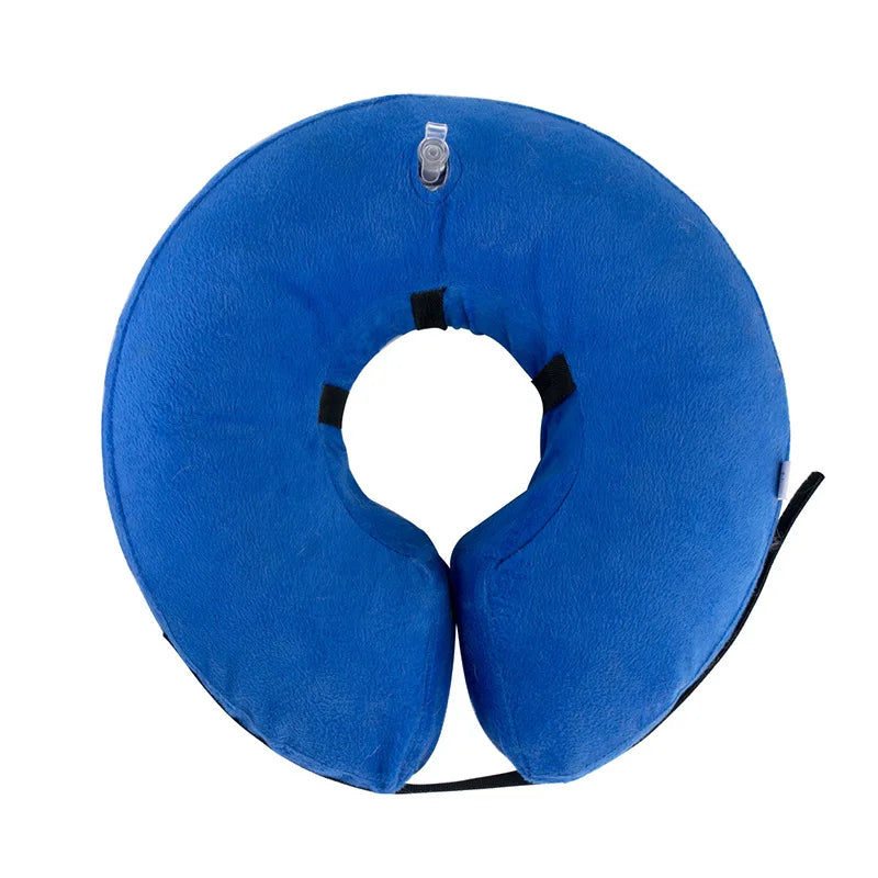 Inflatable Dog Collar Anti-Bite Injury Elizabethan Collar for Small Medium Dogs Cats Adjustable Pet Recovery Collar Accessories