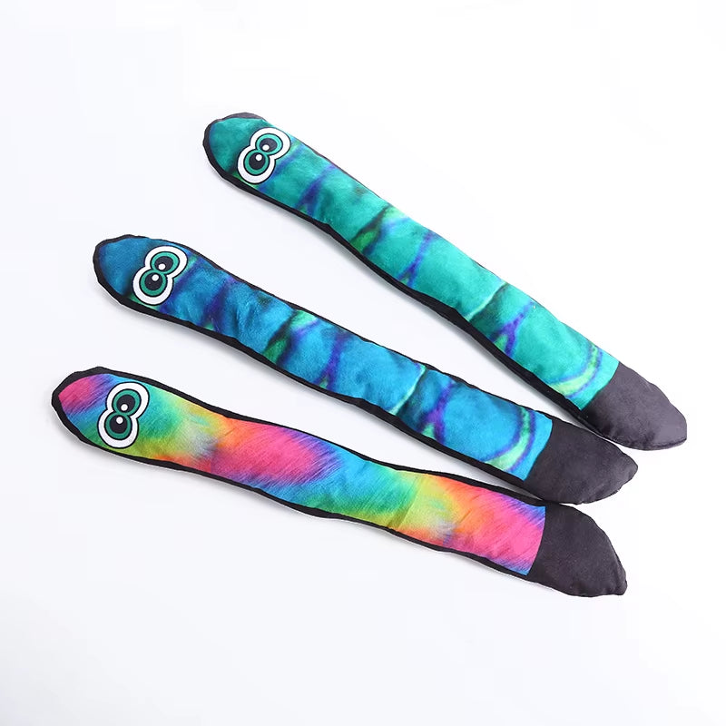 The New Plush Dog Toys Long Eye Snake Includes Bb Bark Paper Bite-Resistant Teething Pet Supplies