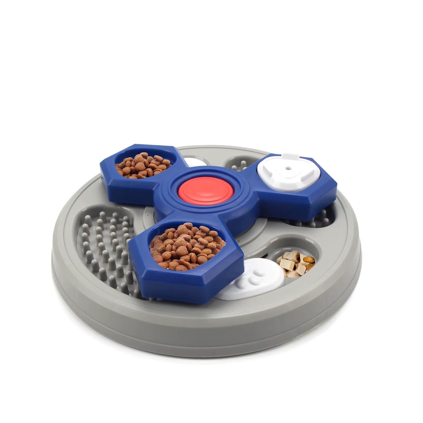 2-Layers Dog Puzzle Toys Slow Feeder Food Dispenser Interactive Increase Puppy IQ Anti-Choking Tableware Dog Licking Plates