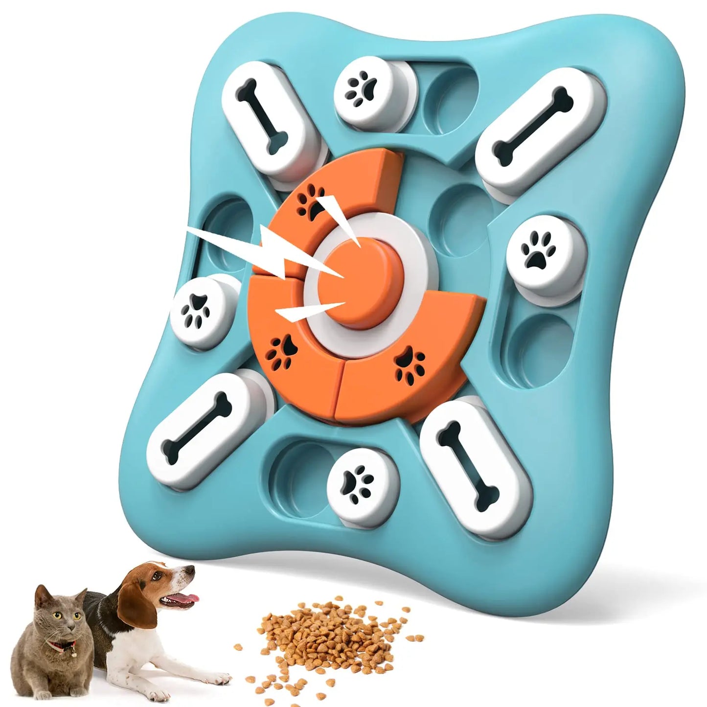 1PCS Dog Puzzle Toys for IQ Training & Mental Enrichment, Interactive Dog Toys for Large Medium Small Dogs,Dog Treat Puzzle Disp