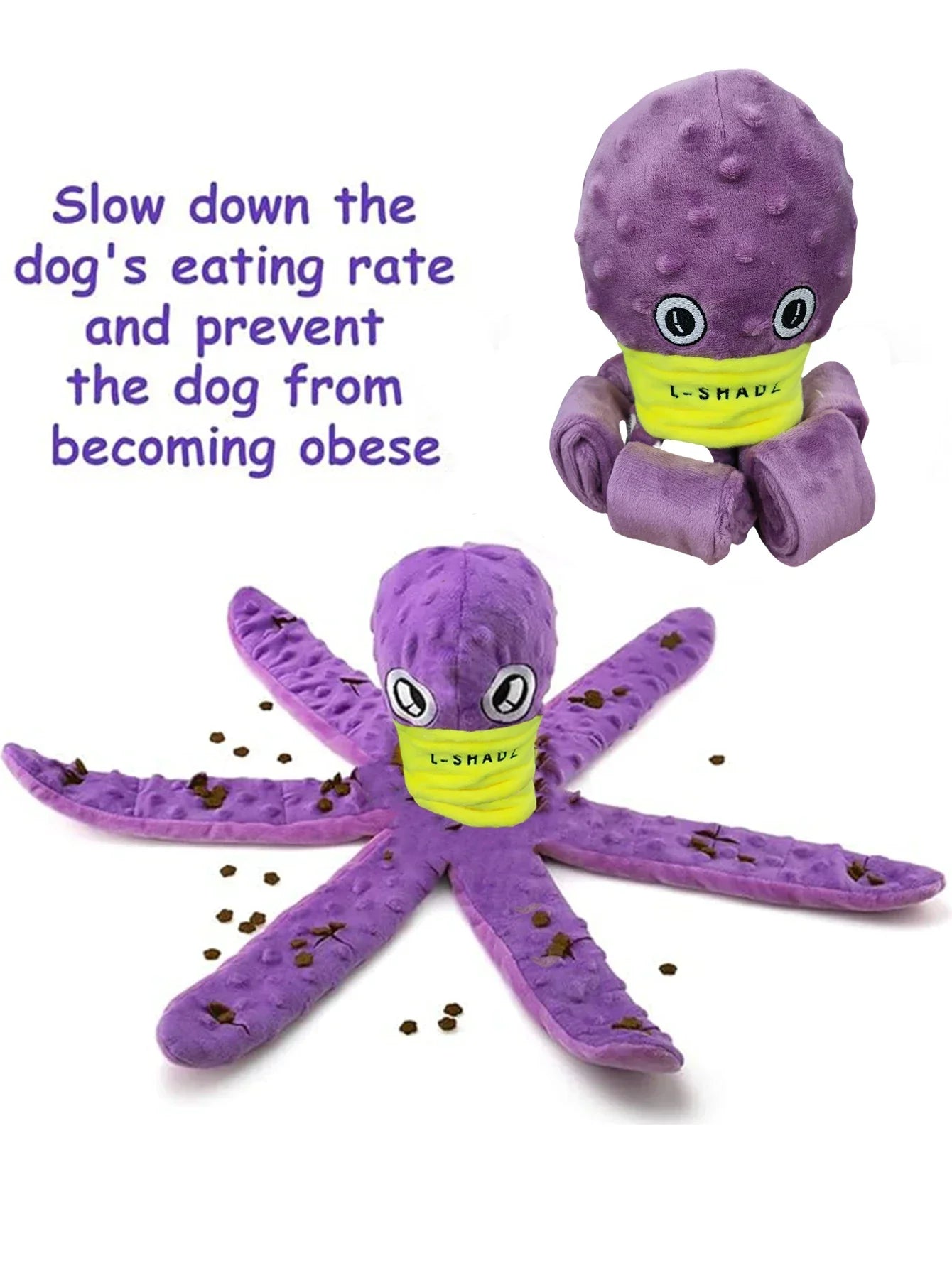 Dog Snuffle Toy Dog Plush Octopus Toys, Dog Puzzle Games Interactive Puppy Toys Chew Toys Slow Feeding Games