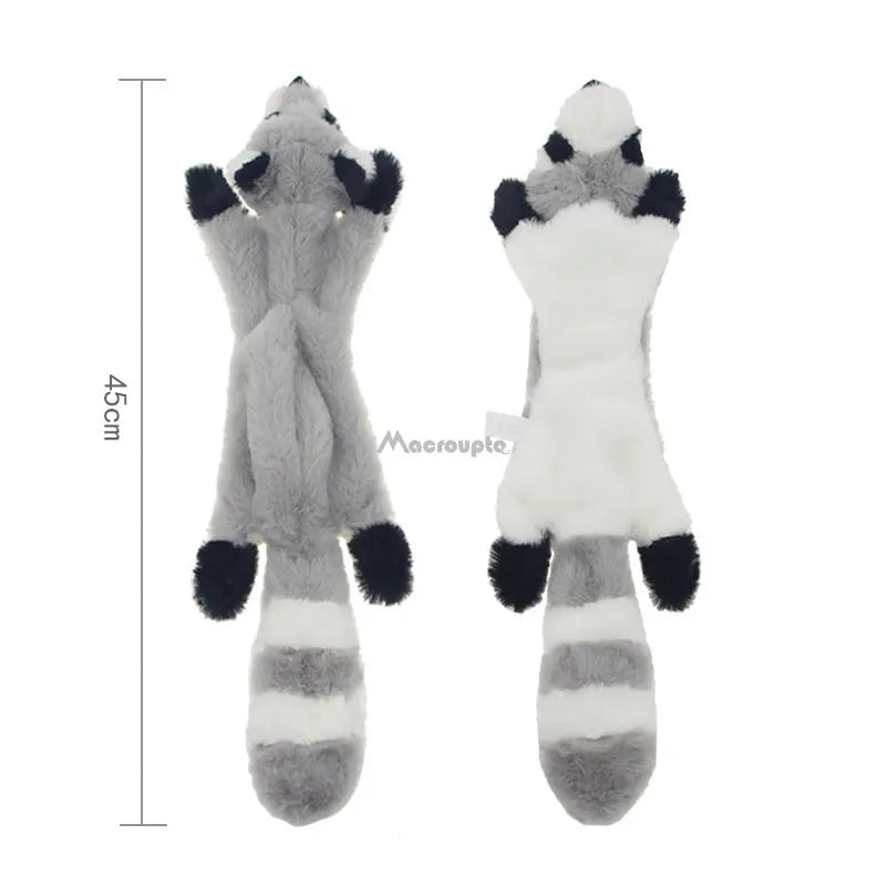 2022 New Cute Plush Toys Squeak Pet Wolf Rabbit Animal Plush Toy Dog Chew Squeaky Whistling Involved Squirrel Dog Toys