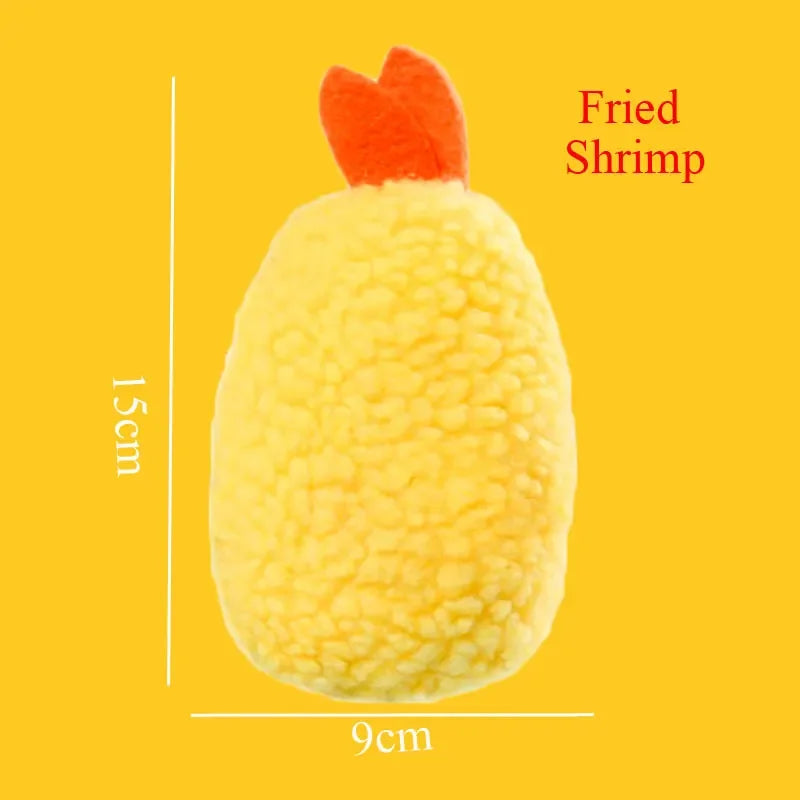 Plush Dog Toys Squeaky Dogs Accessories Pet Toy Soft Squeeze Sound Teeth Chew Bite Resistant Ice Cream Fries Humburger for Pet