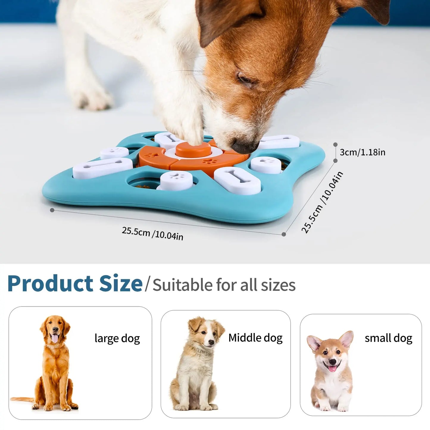 1PCS Dog Puzzle Toys for IQ Training & Mental Enrichment, Interactive Dog Toys for Large Medium Small Dogs,Dog Treat Puzzle Disp