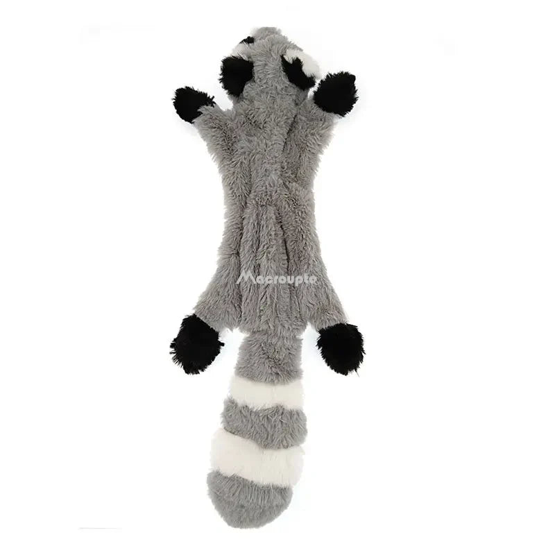 2022 New Cute Plush Toys Squeak Pet Wolf Rabbit Animal Plush Toy Dog Chew Squeaky Whistling Involved Squirrel Dog Toys