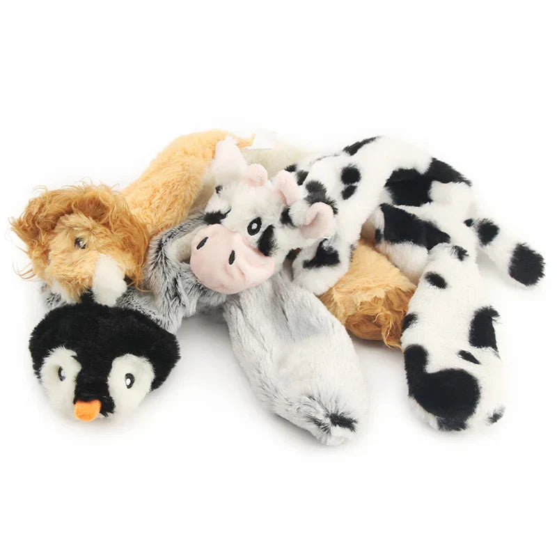 Dog Squeaky Toys, Pet Toys Crinkle Dog Toy No Stuffing Animals Dog Plush Toy Dog Chew Toy for Large and Medium Dogs Squeeky Toys