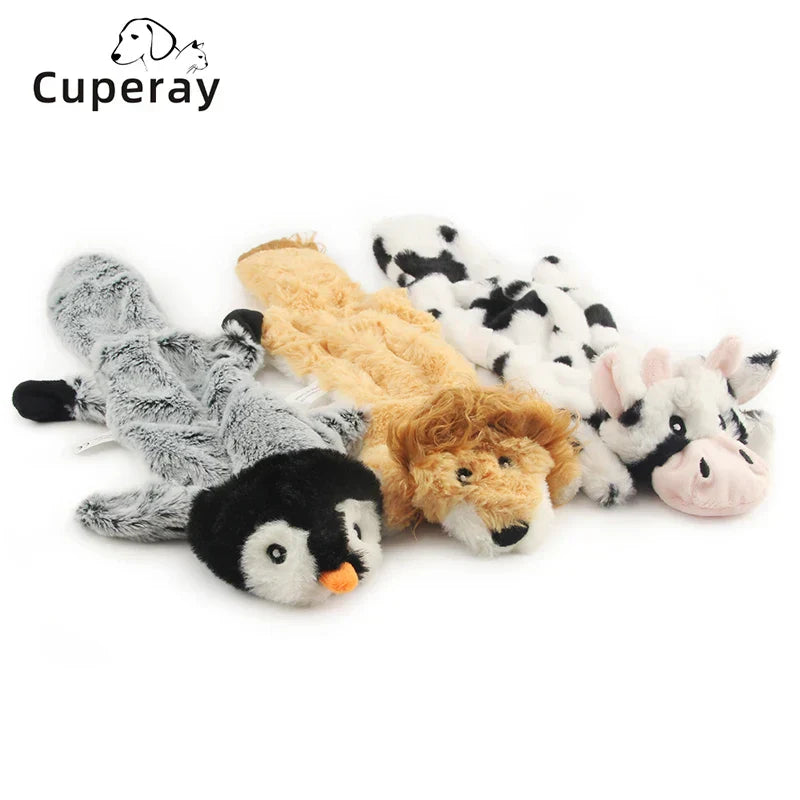 Dog Squeaky Toys, Pet Toys Crinkle Dog Toy No Stuffing Animals Dog Plush Toy Dog Chew Toy for Large and Medium Dogs Squeeky Toys