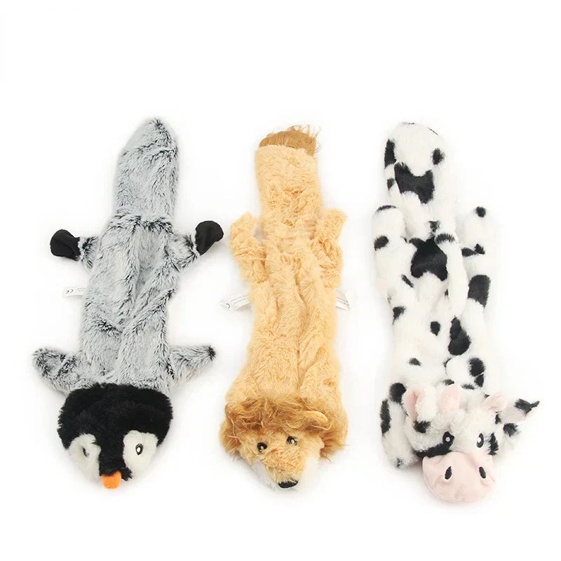 Dog Squeaky Toys, Pet Toys Crinkle Dog Toy No Stuffing Animals Dog Plush Toy Dog Chew Toy for Large and Medium Dogs Squeeky Toys