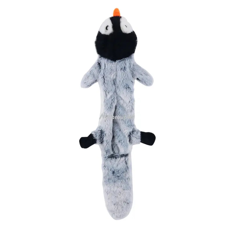 2022 New Cute Plush Toys Squeak Pet Wolf Rabbit Animal Plush Toy Dog Chew Squeaky Whistling Involved Squirrel Dog Toys