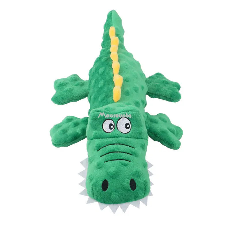 2022 New Cute Plush Toys Squeak Pet Wolf Rabbit Animal Plush Toy Dog Chew Squeaky Whistling Involved Squirrel Dog Toys