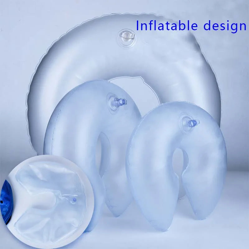 Inflatable Dog Collar Anti-Bite Injury Elizabethan Collar for Small Medium Dogs Cats Adjustable Pet Recovery Collar Accessories