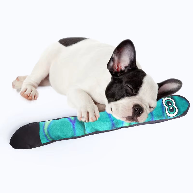 The New Plush Dog Toys Long Eye Snake Includes Bb Bark Paper Bite-Resistant Teething Pet Supplies
