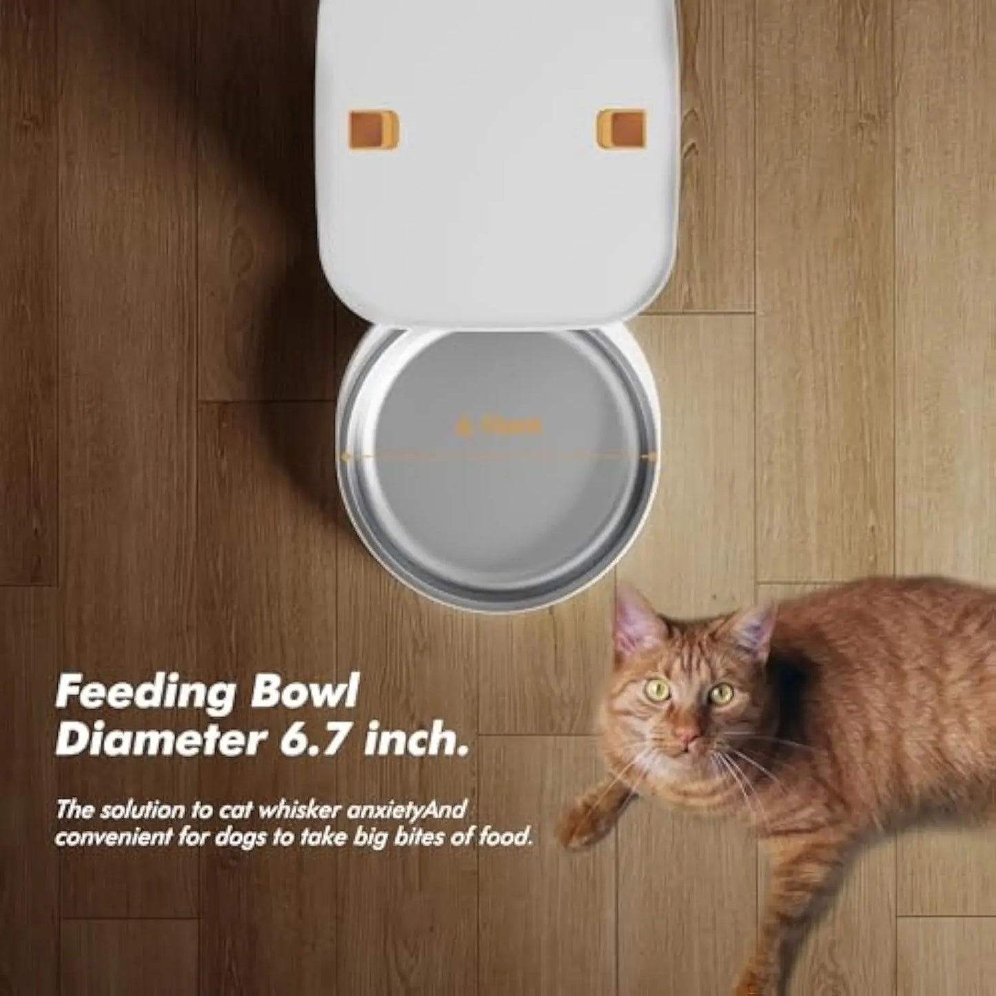 5G Automatic Cat Feeder with 1080P Camera Video Wifi Cat Food Dispenser Pet Smart Voice Recorder Remote Control Pet Auto Feeder