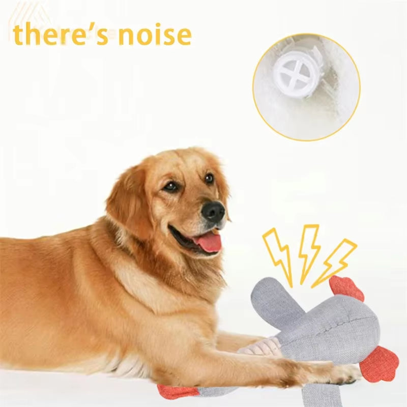 Plush Dog Toy Animals Shape Bite Resistant Squeaky Toys Dog Chew Toys for Small Large Dogs Puppy Pets Training Accessories