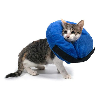 Inflatable Dog Collar Anti-Bite Injury Elizabethan Collar for Small Medium Dogs Cats Adjustable Pet Recovery Collar Accessories