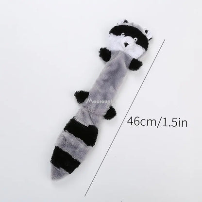 2022 New Cute Plush Toys Squeak Pet Wolf Rabbit Animal Plush Toy Dog Chew Squeaky Whistling Involved Squirrel Dog Toys