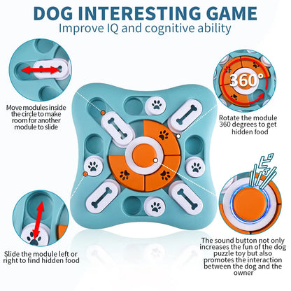 1PCS Dog Puzzle Toys for IQ Training & Mental Enrichment, Interactive Dog Toys for Large Medium Small Dogs，Dog Treat Puzzle Disp