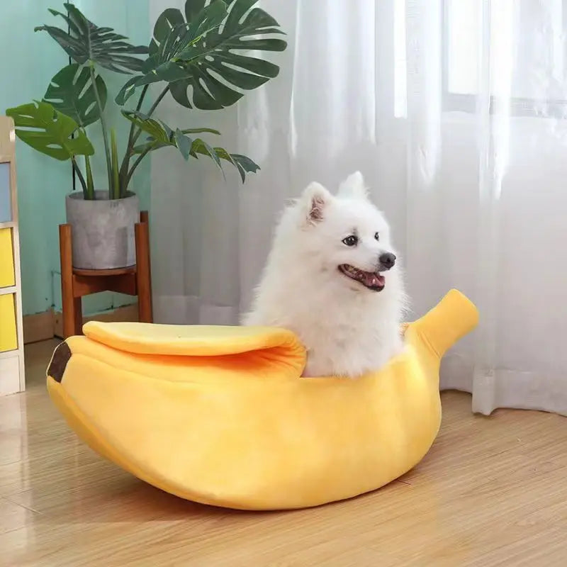 Banana Cat Bed House Cute Funny Cozy Cat Mat Beds Warm Durable Portable Pet Basket Kennel Dog Cushion Cat Supplies Multicolor